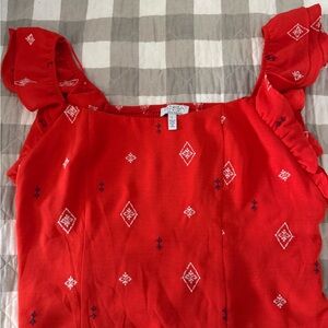 Sofia by Sofia Vergara Red Crop Top